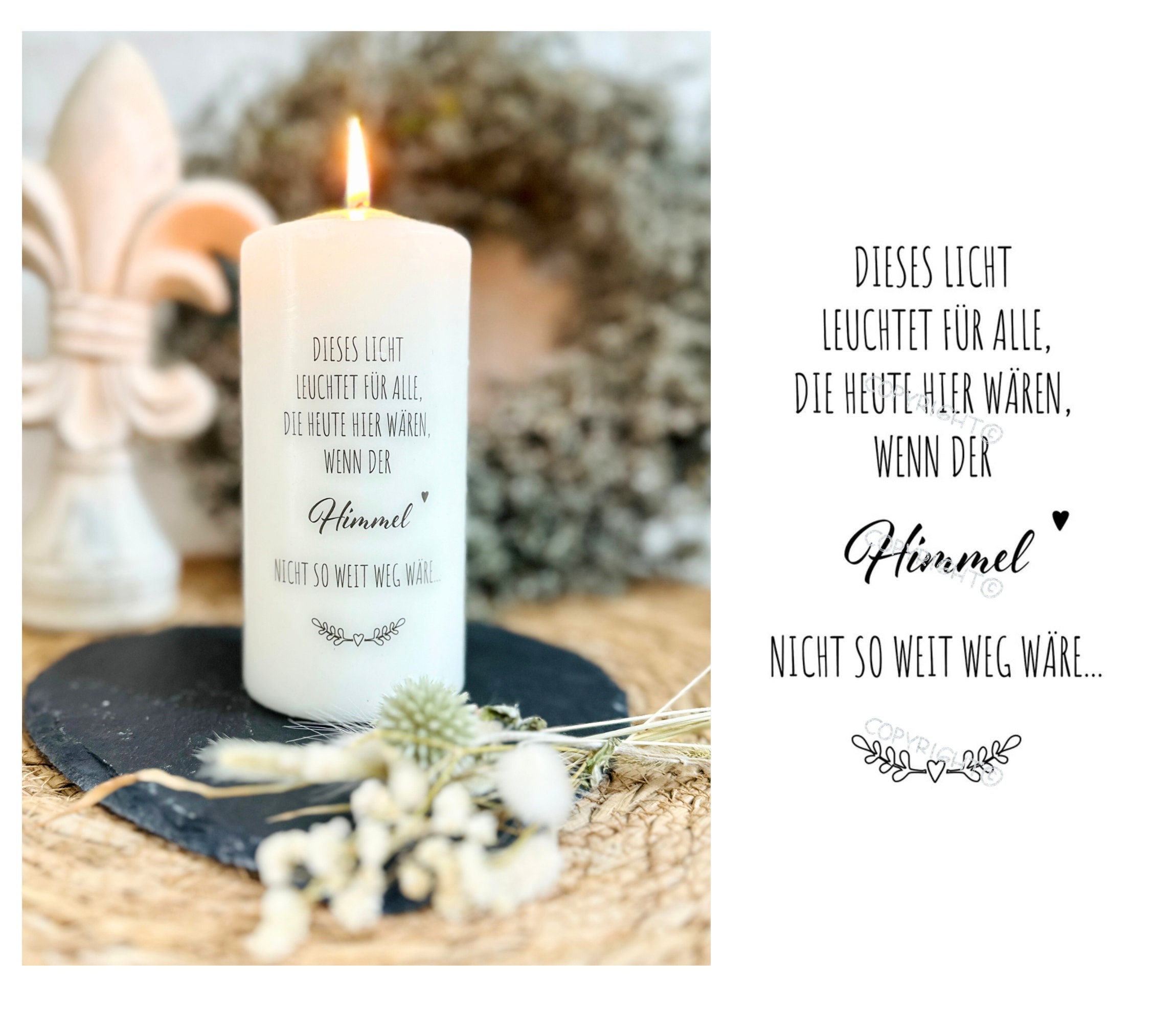 Candela commemorativa LED personalizzata per la perdita di una persona cara, candela di condoglianze personalizzata con foto e fiamma LED tremolante, regalo di lutto per mamma, papà o famiglia