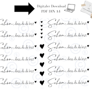 Qué bueno que estás aquí - descarga digital archivo PDF vela tatuaje tobogán de agua película impresión instantánea regalo de invitado cumpleaños boda negro