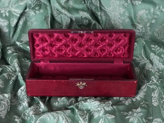 Stunning antique Napoleon III glove / jewelry box… - image 1