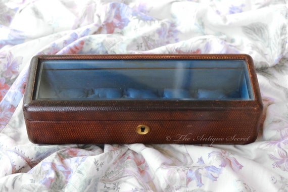 Fabulous antique Victorian jewelry glove box in b… - image 2