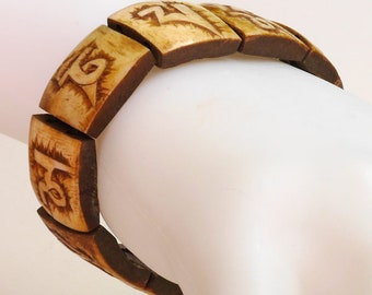 Armband Mantra des Mitgefühls Knochen 137d