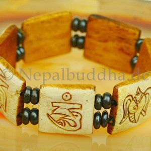 Bracelet Large Buddha mantra slices S22 image 3