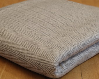 Cashmere Blanket Scandinavian 140x260 Beige Stripes Gift Danish Luxury Hygge Blanket Cashmere Cuddly Blanket Gift Finely Handwoven