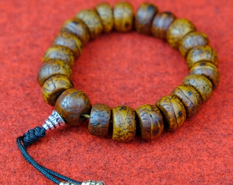 Bodhi seeds brown seed bracelet men jewelry Nepal precious 13mm Buddha s64