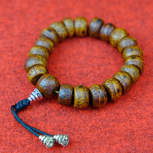Bodhi seeds brown seed bracelet men jewelry Nepal precious 13mm Buddha s64