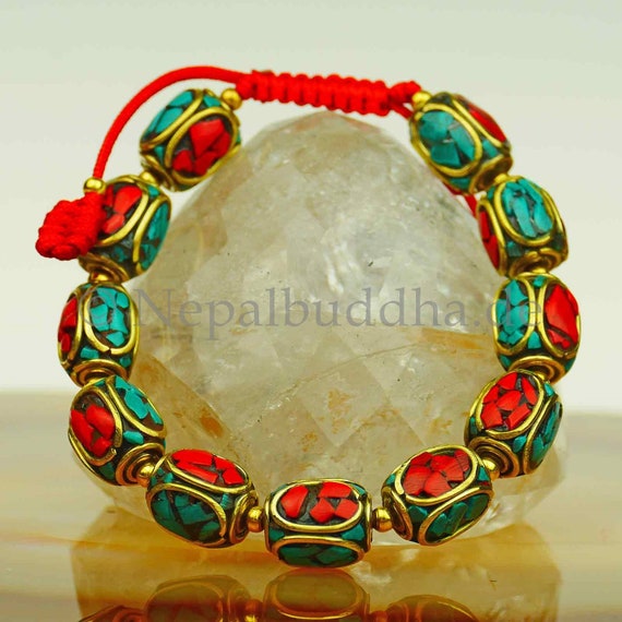 Armband Armschmuck Buntes Messing Elemente Indien Schmuck s2