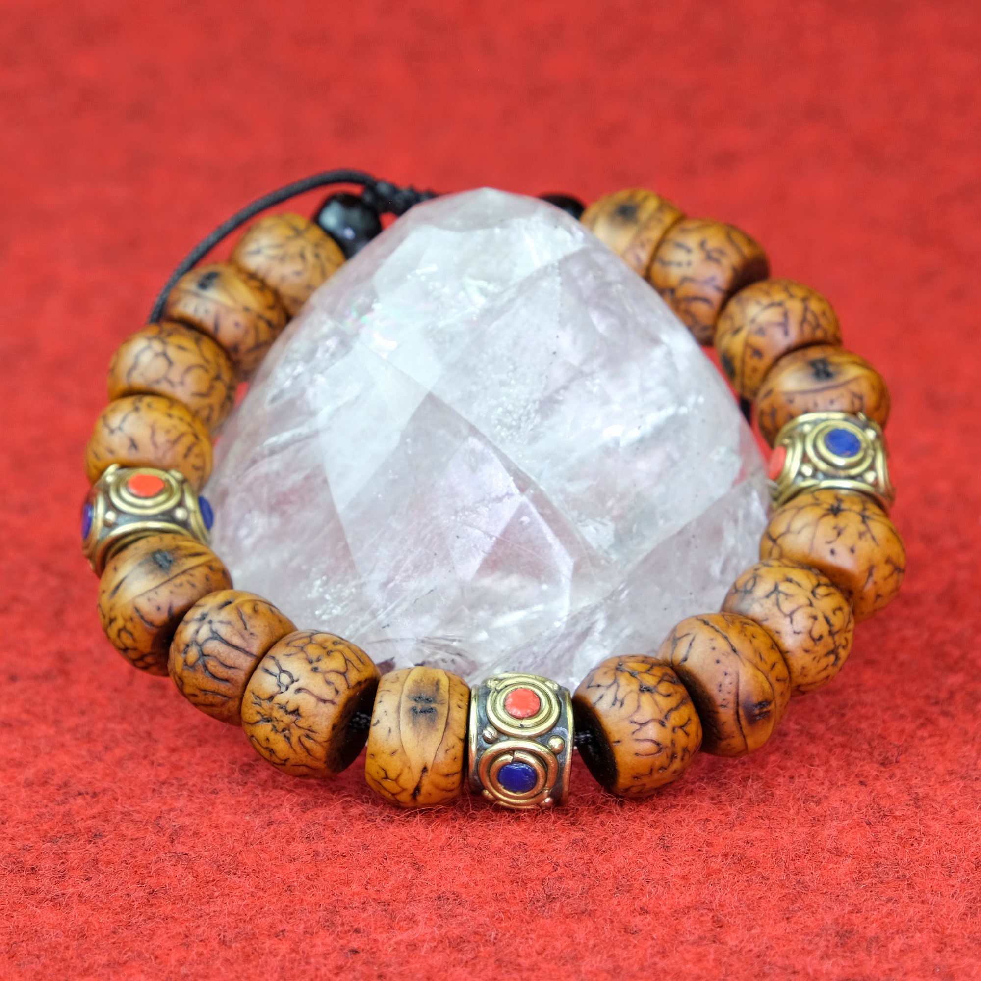 Bodhi Baum braun Samen Armband Männer Schmuck Nepal 13mm Natur | Etsy