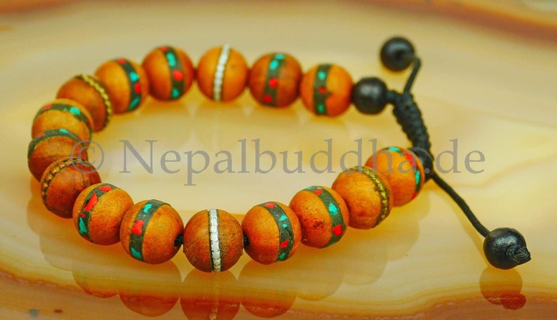 Armband Nepal Schmuck Holzschmuck s14 Bild 3