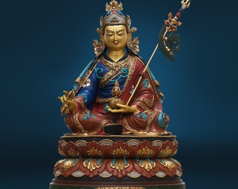 Buddha Statue Guru Rinpoche Padmasambhava "Top Qualität" 43cm Edel