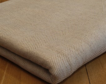 Kaschmir Decke Grau Beige Hellbraun Luxus Hygge Skandinavisch Wohndecke Cashmere 135x280 Kuscheldecke Geschenk Feines Gewebe Handgewebt