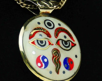 Nepal amulet jewelry Buddha Kathmandu a87