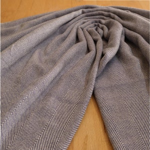 Cashmere blanket gray white with high quality cashmere 120 x 250 cm hand-woven from Nepal 02 image 5