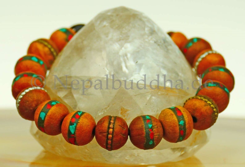 Bracelet Nepal Jewelry Wood Jewelry S14 image 1