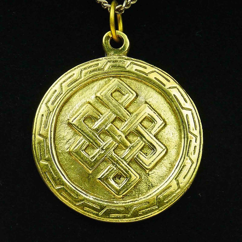 Medallion Pendant Gold Talisman a88 image 1