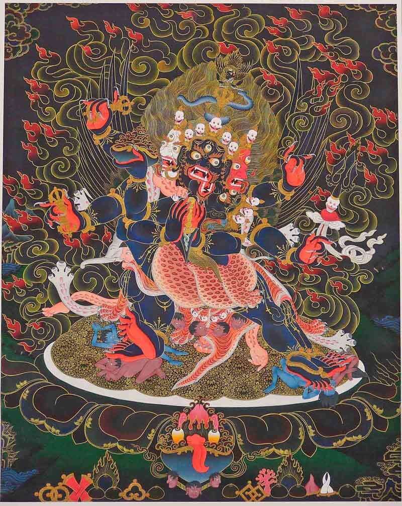 Original aus Nepal Kunsthandwerk aus Nepal Thangka Malerei Original aus Nepal Kunsthandwerk aus Nepal Thangka Malerei