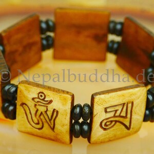 Armband Große 22mm Buddha Mantra Scheiben s18 Bild 2