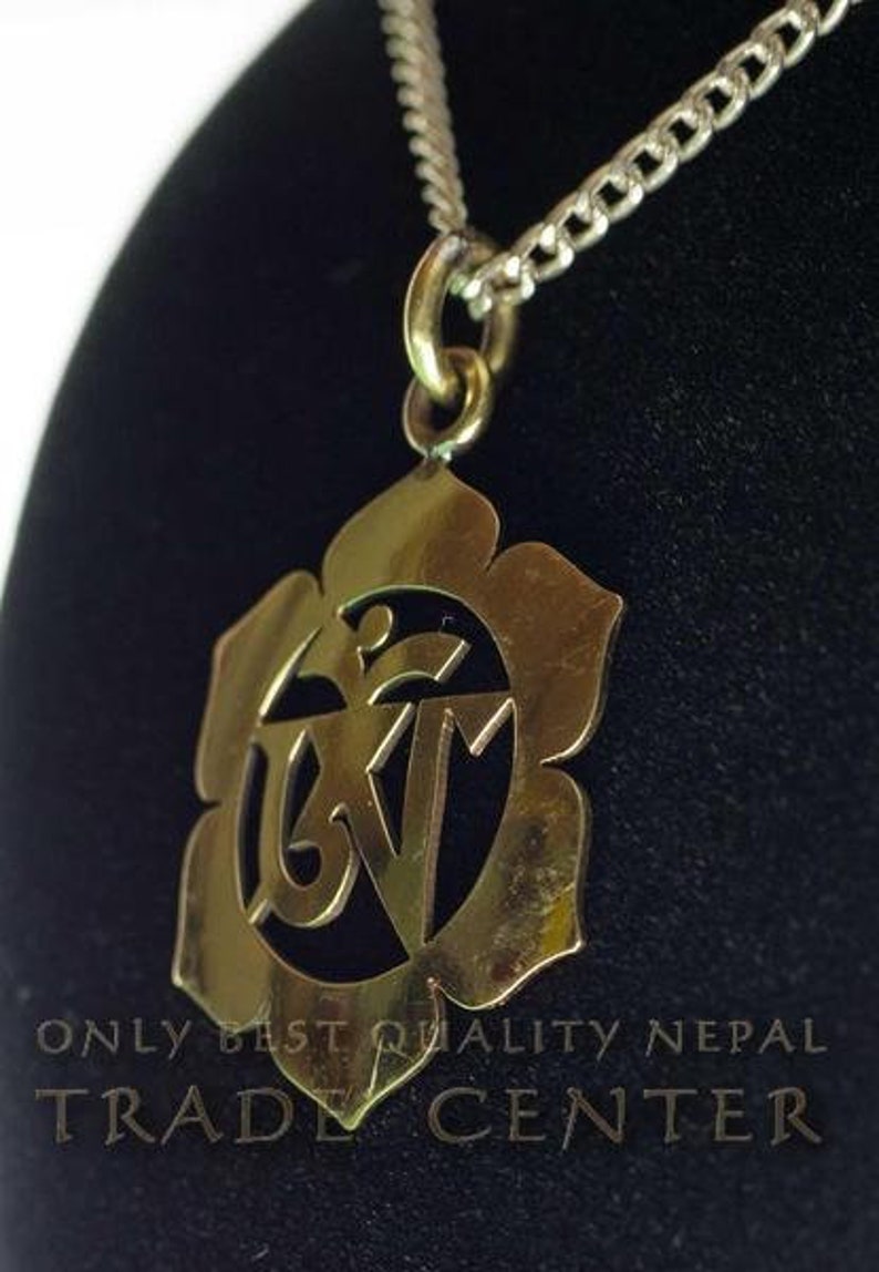 Symbole de chance talisman amulette élégant OM Bouddha 04 image 2