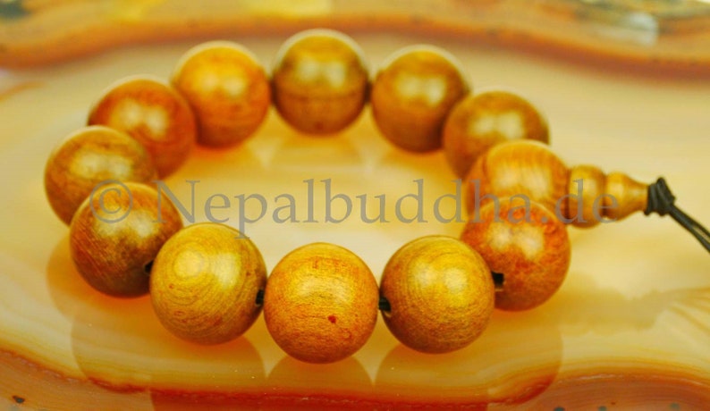 Ball bracelet real sandalwood large balls s27 image 3