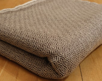 Cashmere blanket gray white with high quality cashmere 120 x 250 cm hand-woven from Nepal 02