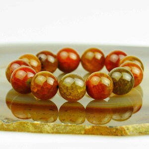 Bracelet moss agate colorful women&#39;s jewelry women&#39;s bracelet (16 mm) ball bracelet 96