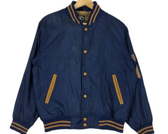 Vintage 90s B.V.D Varsity Wool Bomber Jacket - Etsy