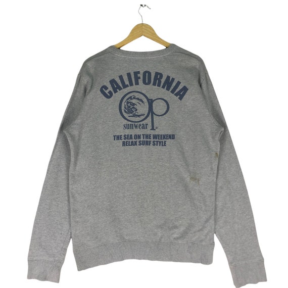 Vintage 90s Ocean Pacific Surf Style Surfing Grey Colour