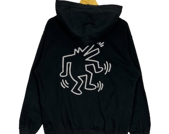 Sudadera con cuello redondo y estampado pop art de Keith Harring