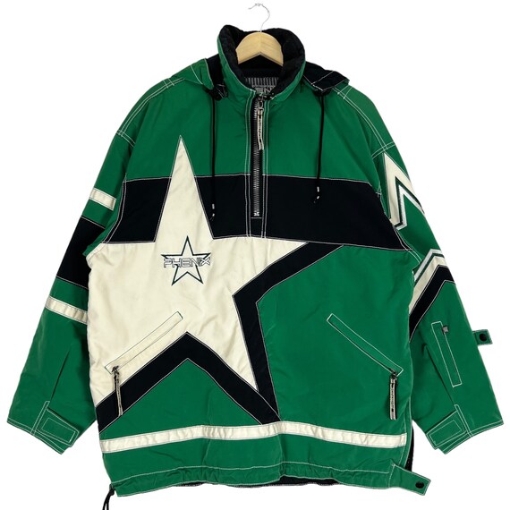 Vintage Phenix Ski Jacket: Colourblock Half-zip Pullover (large