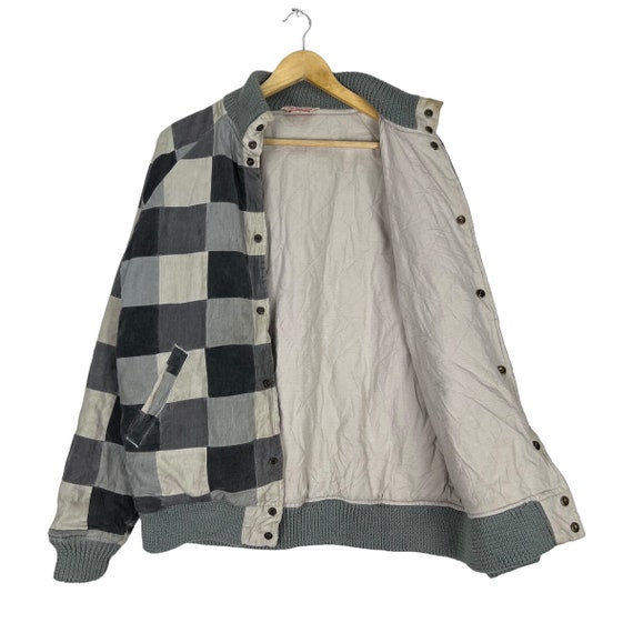 Creator checked varsity button jacket - image 5