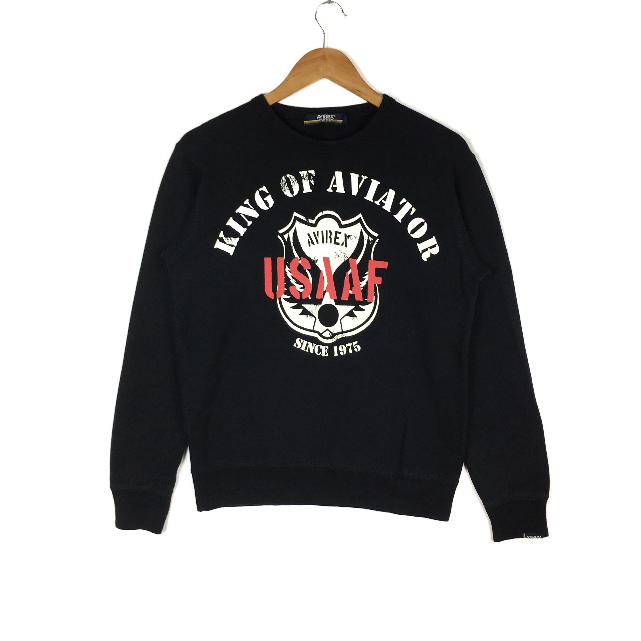 トップス AVIREX USA CREW NECK SWEAT FOAMING CREW NECK SWEAT 