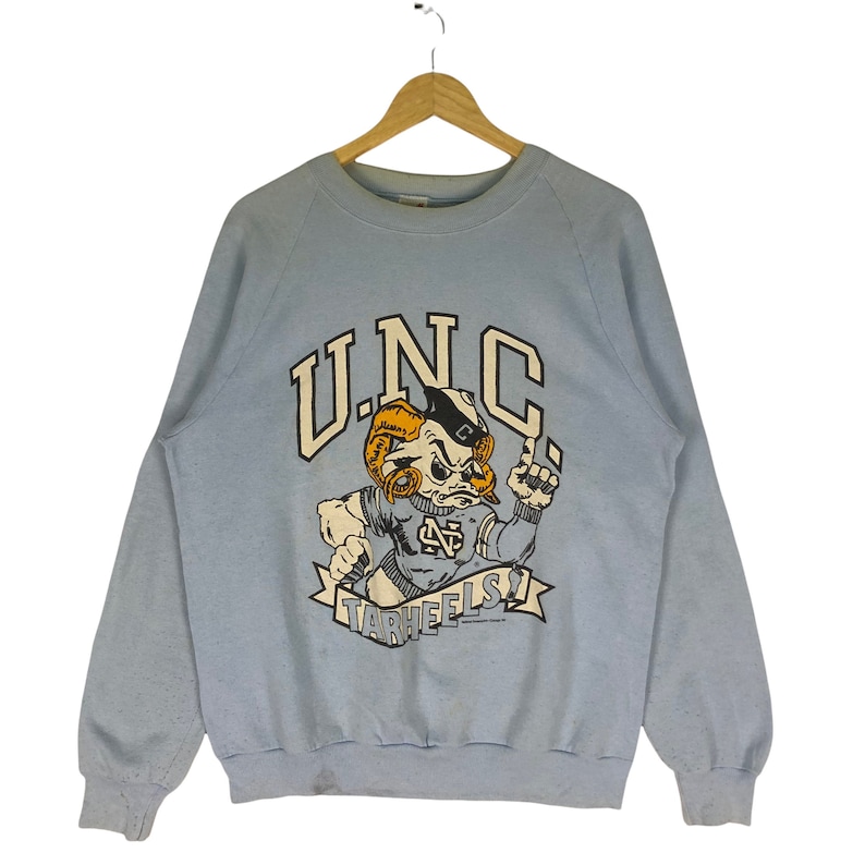 Vintage 90s University North Carolina Crewneck Sweatshirt Size Large image 1