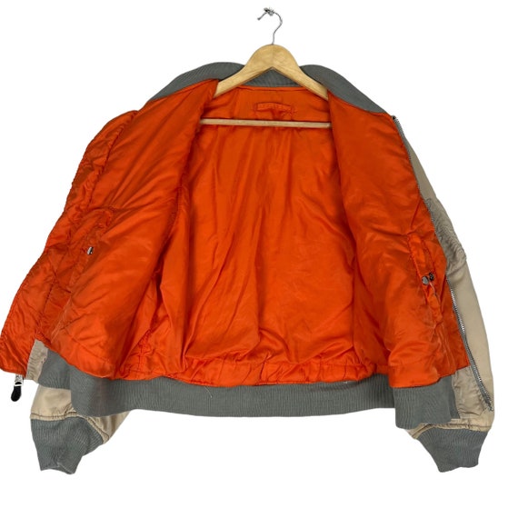 Military MA-1 flyer bomber zipper jacket - image 6