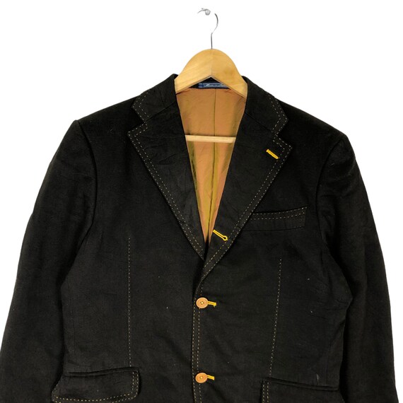 Yuji Yamada Japanese Brand Blazer Brown Jacket Coat Dark Brown
