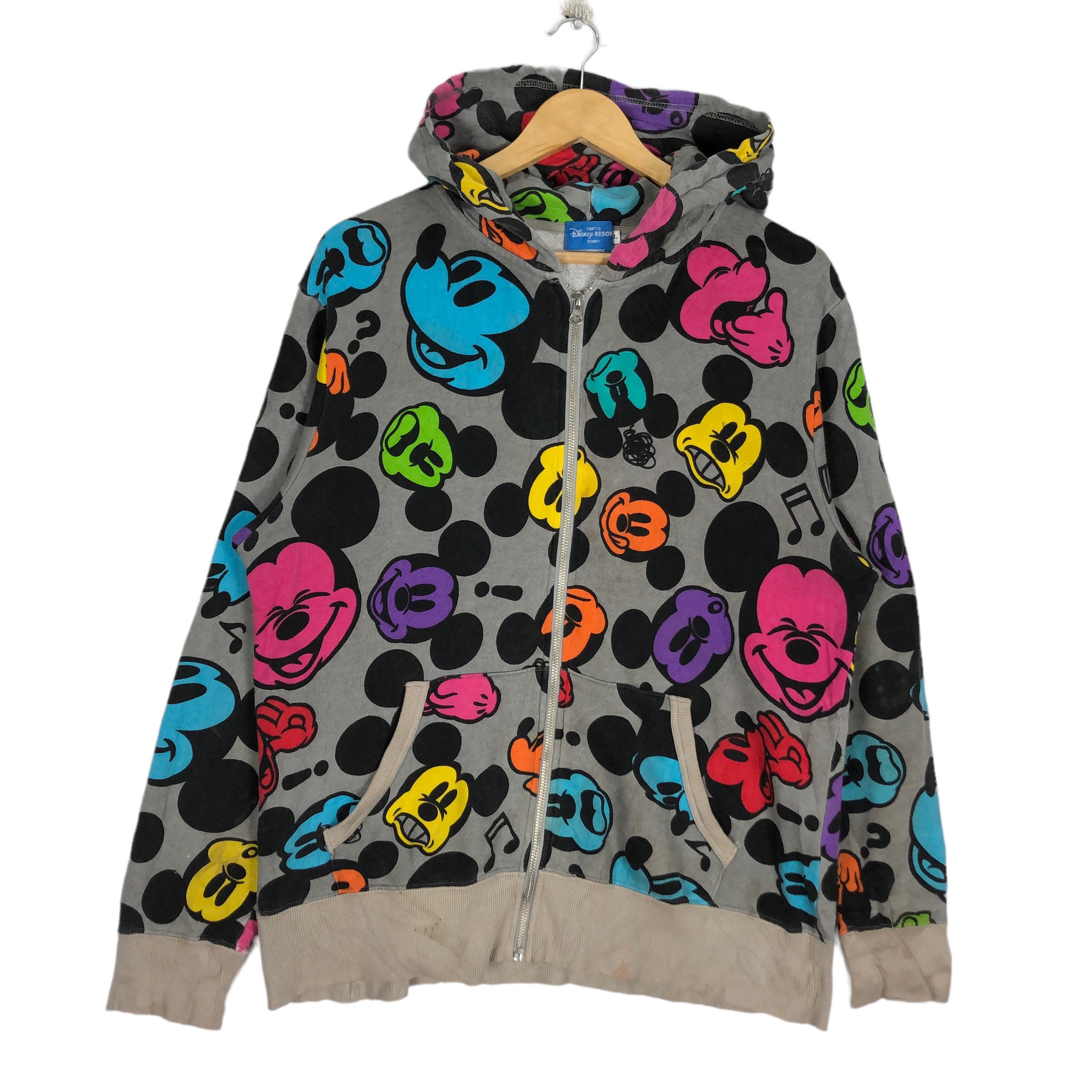 Tokyo Disney Resort Mickey Mouse Hoodie Sweater Full Print - Etsy