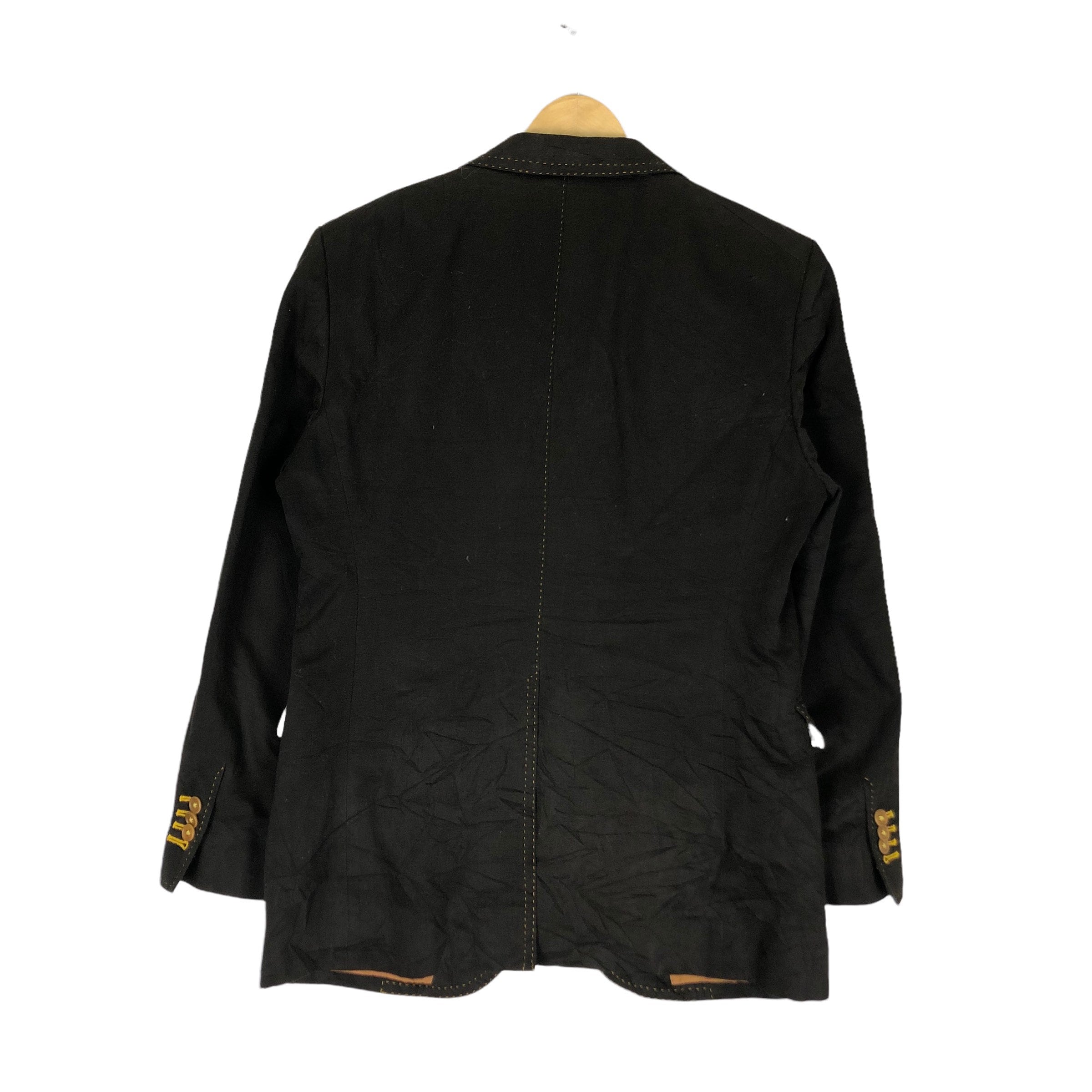 Yuji Yamada Japanese Brand Blazer Brown Jacket Coat Dark Brown