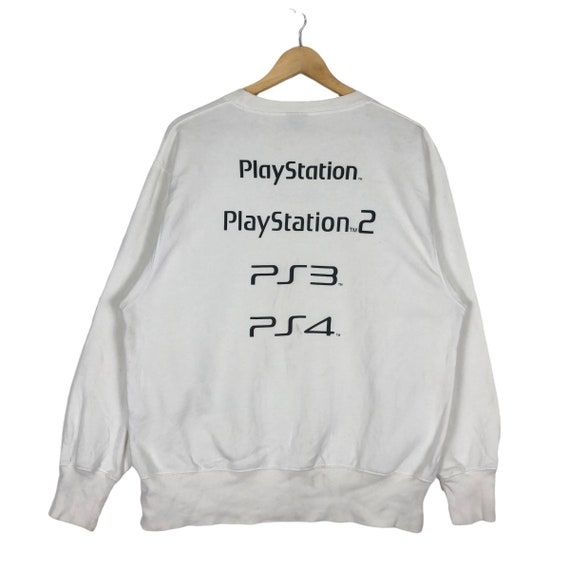 Playstation Crewneck Sweatshirt White Colour Medium Size - Etsy