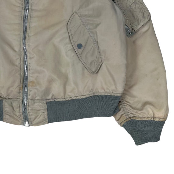 Military MA-1 flyer bomber zipper jacket - image 5