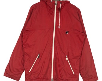 Vintage 90s FILA Windbreaker Jacket: Small Logo Streetwear