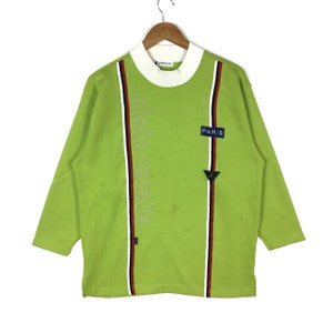 Alain Cazalis Paris Long Sleeve Sweatshirt Desginer Sweater Embroidery Logo Spellout Jumper