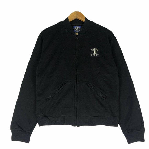 Agnes B Paris Zip Down Sweatshirt Fashion Designer Black