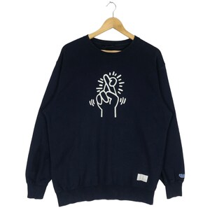 Keith Harring Pop-Art-Sweatshirt mit Rundhalsausschnitt