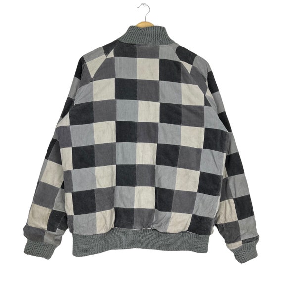 Creator checked varsity button jacket - image 6