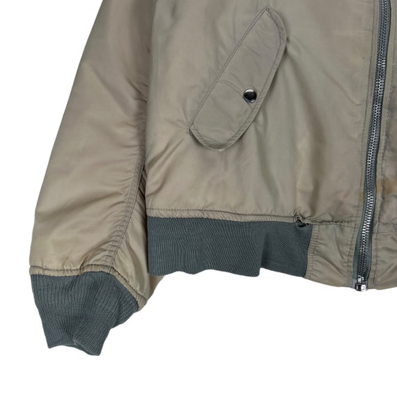 Military MA-1 flyer bomber zipper jacket - image 4