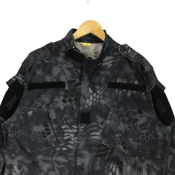 Military digital camo jacket Black Colour X Large Size Gem