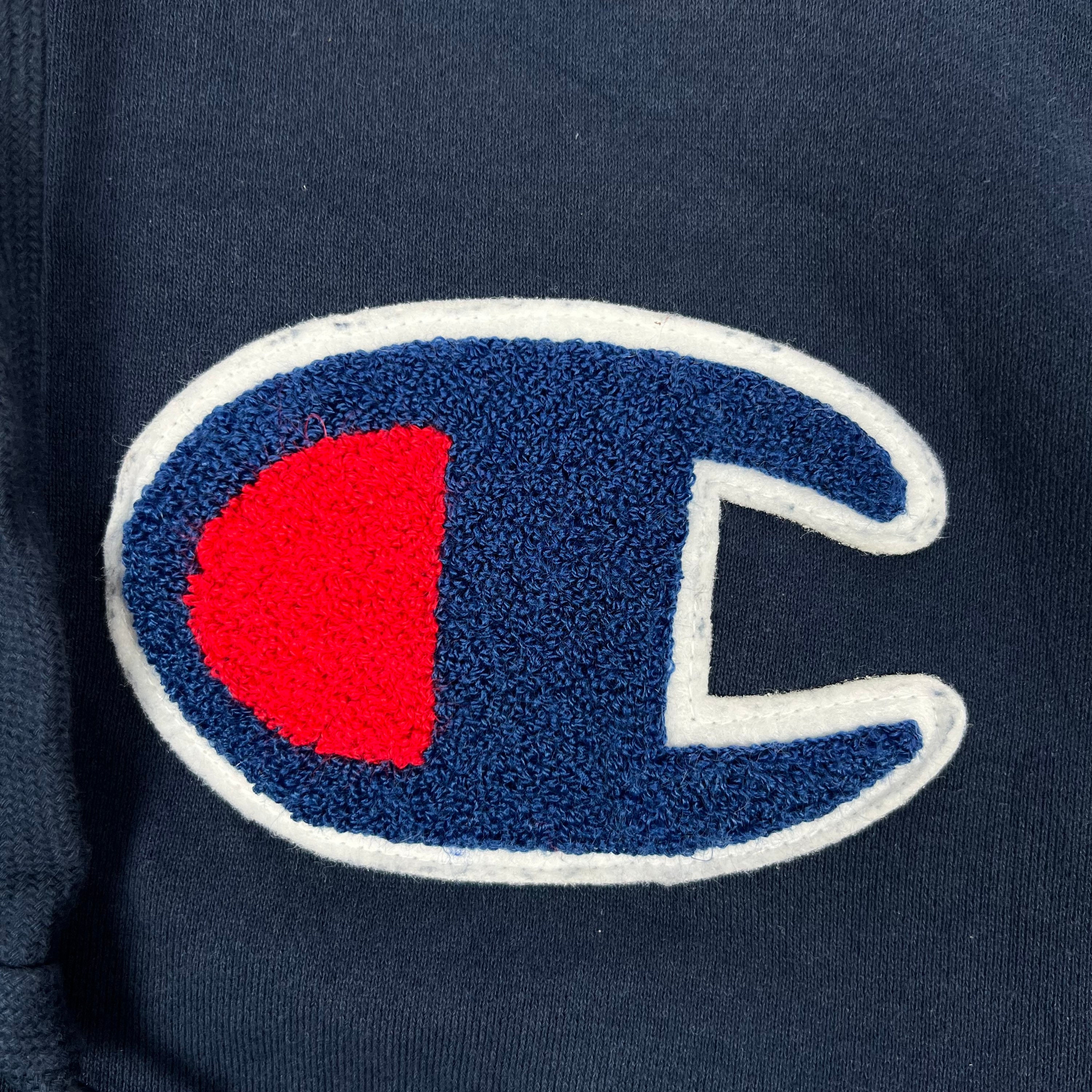 Champion Hoodie Sweatshirt Big Logo Embroidery Full Zipper - Etsy