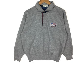 Beverly Hills Polo Club Sweatshirt BHPC Small Logo Grey Colour Pullover Jumper