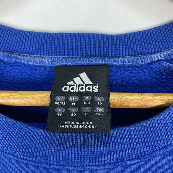 ADIDAS EQUIPMENT Sweatshirt Crewneck Blue Colour Pullover Large