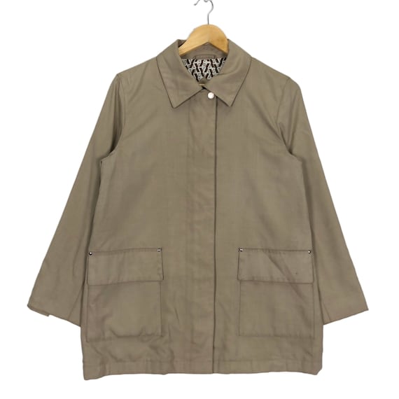 ジャケット・アウター 80s Aquascutum Single Trench Coat Vintage 1980s Trench Raincoat by Aquascutum - Dark Navy - 44 R
