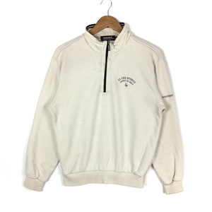 Vintage 90s LE COQ SPORTIF Half Zipper Sweatshirt Medium Size Golf Swag Sportswear Streetwear Lecoqsportif Small Logo Pullover Jumper