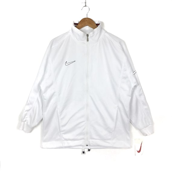 nike swoosh jacket white